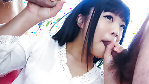 Moka Minaduki plays with huge dick while on cam&nbsp;video
