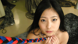 Submissive brunette school girl Sayaka gets turned into a hot sex slave with a collar around her neck and forced to suck a herd meaty cock on her knees, getting her hairy twat licked and rammed rough on floor in various poses until she gets filledvideo